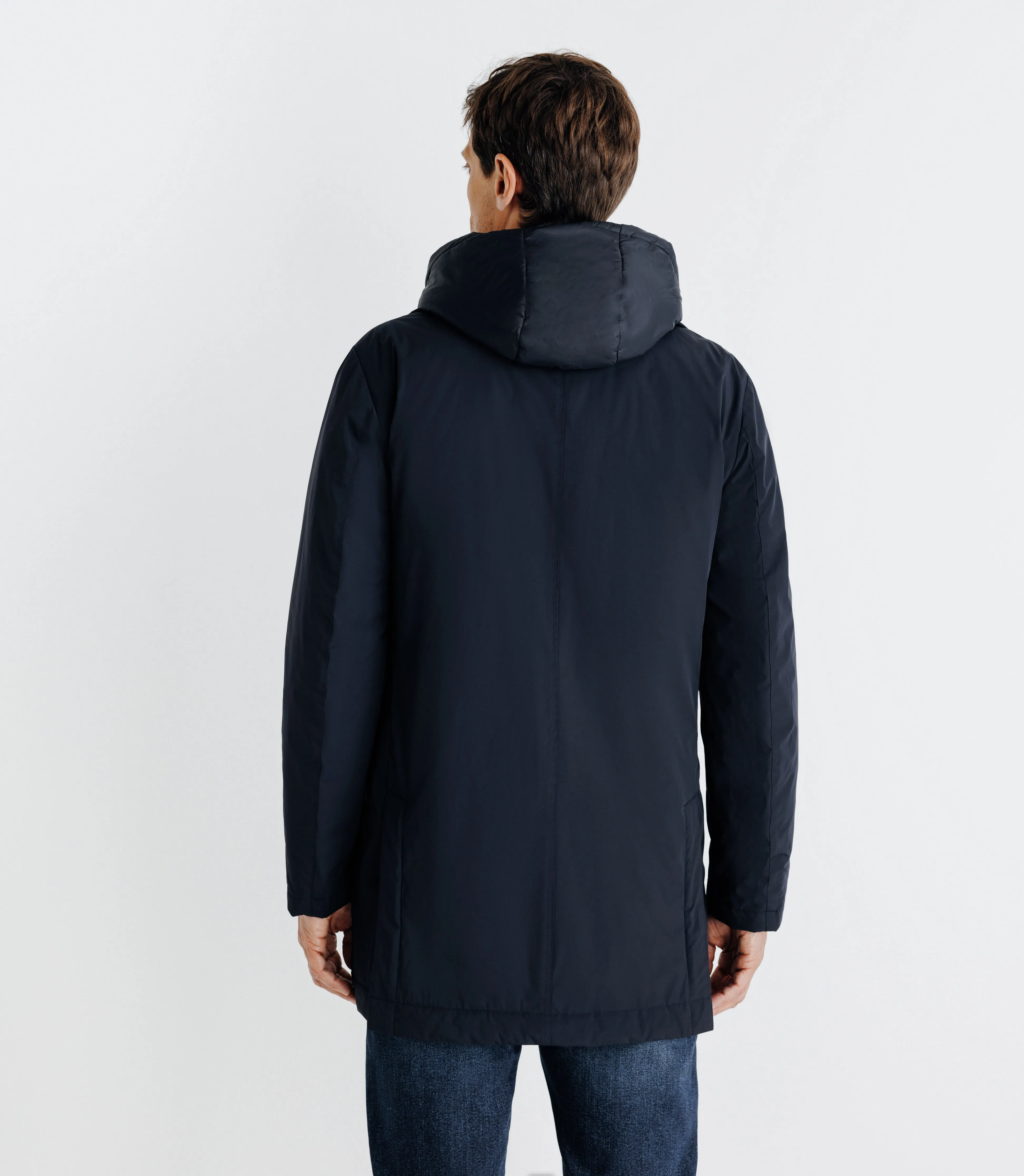 Manteau coupe-vent marine