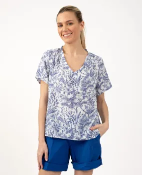 Top col V en viscose
